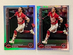 2025 Topps Series 1 Holo Foil Jonathan India + Rainbow Cincinnati Reds - Picture 1 of 1
