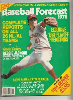 1978 Baseball Forecast Magazine---Mets Tom Seaver & Reggie Jackson  Excellent - Image 1 of 2