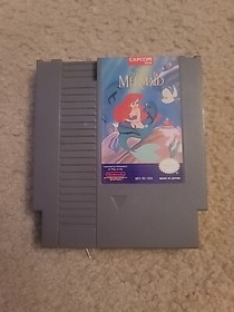 The Little Mermaid NES Game Cleaned, Tested, And Working Capcom Disney Game 