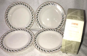 4 MSE Martha Stewart Everyday Blue Flowers Salad Plates 8.5” Hyacinth NICE New - Picture 1 of 4