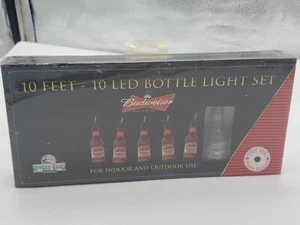 Juego de luces para botella Budweiser 2008 uso interior/exterior 10 pies 10 LED 125 sellado A10 - Imagen 1 de 2