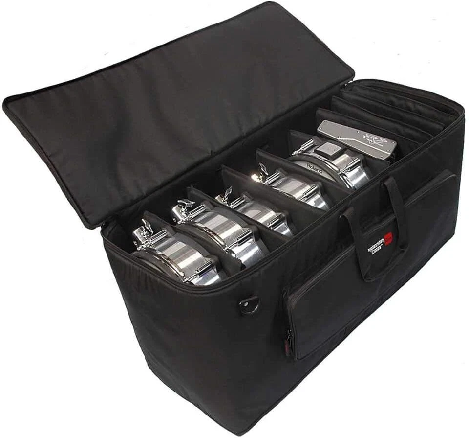 Kit de batería eléctrica grande Gator bolsa con divisores y ruedas ajustables Foto 1 de 4