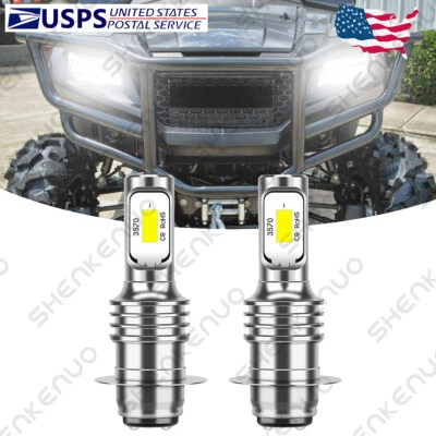 Faros LED blancos para Kawasaki Bayou 220 300 2001-2004 - 2 piezas 6000K YTB Foto 1 de 4