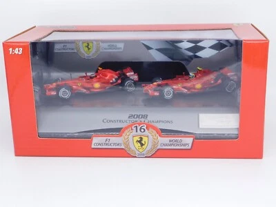Hot Wheels  Ferrari F2008 Constructors Champions 1:43 2008 OVP RÄIKKÖNEN/MASSA - Bild 1 von 2