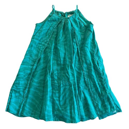 Vestito estivo Kenzo bambina verde zebrato