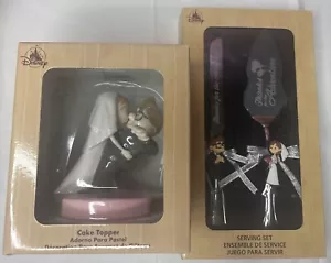 2024 Disney Parks D23 Pixar Up Carl & Ellie Ceramic Cake Topper & Serving Set ๐ - Picture 1 of 20