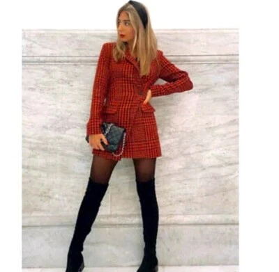 NUEVO CON ETIQUETAS ZARA RUMANIA🇷🇴MADE Blazer Vestido Mameluco 8342/331 MEDIANO Foto 1 de 4