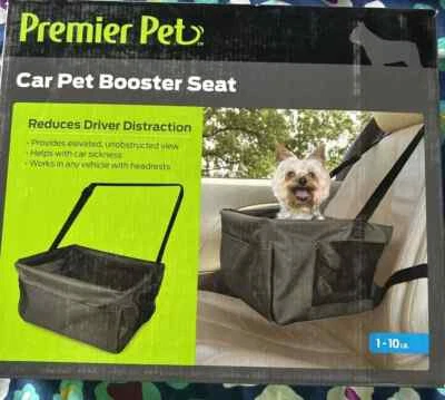 Premier Pet Car Booster Seat for Small Dogs 1-10lbs
