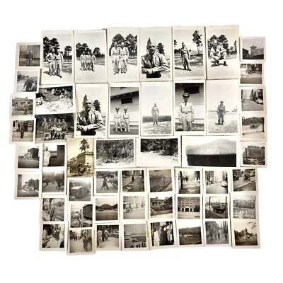 52 Original US Military Snapshots Pictures Photos Some Japan People Places - Image 1 of 4