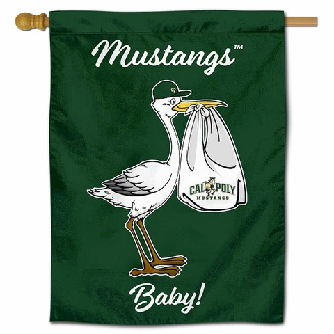 California Polytech State University New Baby Gift Decorative House Flag Cover