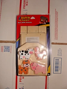 Build and Grow Barn With Animals Kit NIB Lowe’s Cow Chicken Pig and Dog - Picture 1 of 2