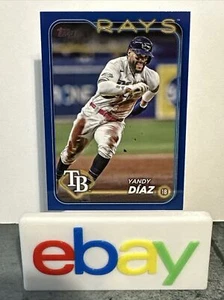 2024 Topps Serie 1 Béisbol Yandy Díaz #52 Azul Real Paralelo - Imagen 1 de 5