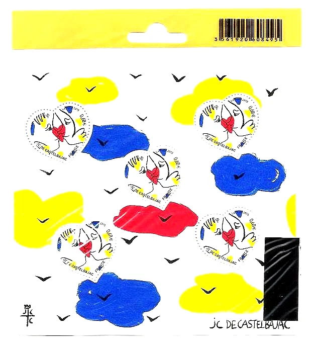 2015- JC CASTELBAJAC CORAZÓN- 5 nuevos sellos nuevos en blíster - Imagen 1 de 1