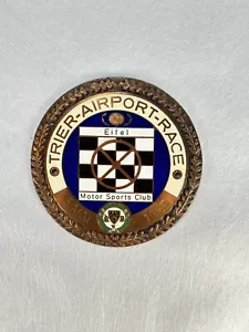 Plakette Badge Trier Airport Race 5.MAi 1963 Eifel Motor Sports Club ADAC Ø 9,0 - Bild 1 von 4