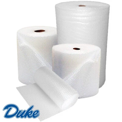 DUKE BUBBLE WRAP ROLLS Small Bubbles 7 Widths 300mm-1500mm Postal Storage Packaging