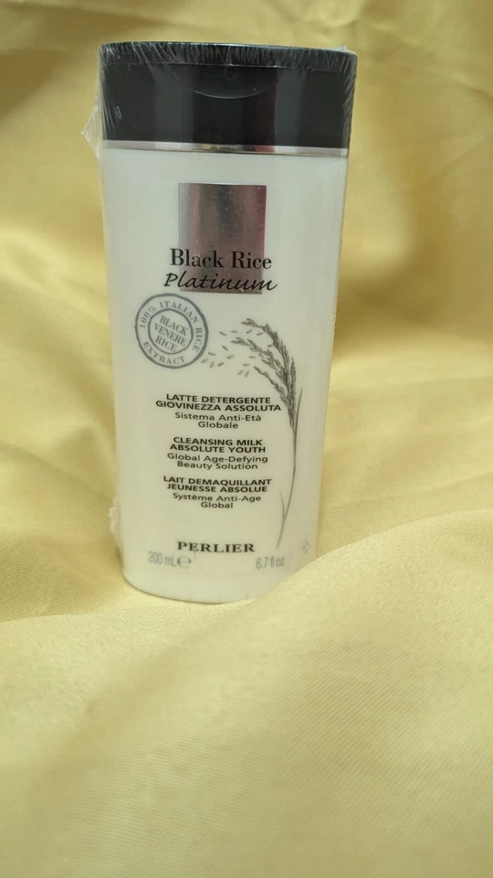 1 PC OF PERLIER BLACK RICE PLATINUM CLEANSING MILK ABSOLUTE YOUTH AGE DEFYING