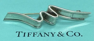 Broche alfiler de cinta ondulante de plata esterlina Tiffany & Co 2,1/4"" 6,36 g - Imagen 1 de 11