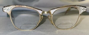 ARTCRAFT Vintage Womens Etched Glasses Frames 1/10 12KGF Cateye - Picture 1 of 22