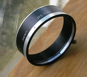  Yashica Fit Petri Badged Gegenlichtblende 57mm Clamp On über 55mm für Entfernungsmesser - Bild 1 von 3