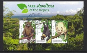 AUSTRALIA 2020 TREE DWELLERS OF THE TROPICS MINIATURE SHEET FINE USED - Picture 1 of 1