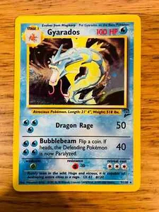 ¡CASI COMO NUEVO! Gyarados (7/130) Holo Base Set 2 Cartas Pokemon! ¡P&P rápido y gratis! - Imagen 1 de 2