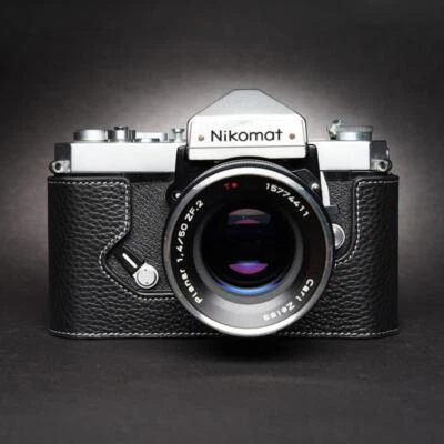 Genuine Leather Camera Bag Case Protect Cover Belt For Nikomat FTN FT FT2 FT3 FS - Image 1 of 4