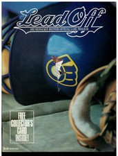 1992 Milwaukee Brewers Official Yearbook Lead-Off  Rollie Fingers Card var 2