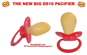 ABDL ADULT "DS 10" CHUPETE "Rojo/Rojo" -Tamaño / Tamaño 12 Boquilla 85 x 60 mm - Imagen 1 de 1
