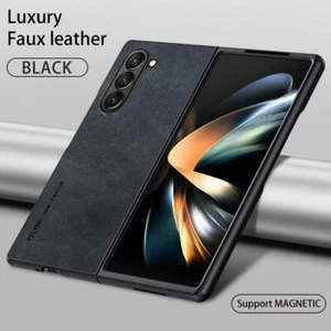 Składane etui do Samsung Galaxy Z Fold6 Fold5 Fold4 Skórzane odporne na wstrząsy składane etui - Zdjęcie 1 z 11