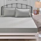 Polyester Fitted Sheet Mattress Cover Bedding Four Corners With Elastic