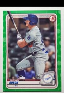 2020 Bowman Draft #BD-42 Michael Busch vert /99 Dodgers Chicago Cubs SP  
