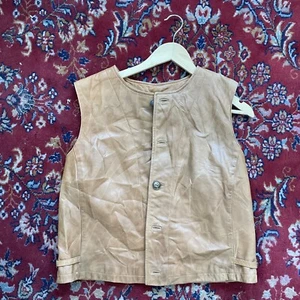 Ralph Lauren RRL Leather Vest women's size L - Picture 1 of 7