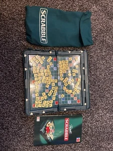 Pocket Scrabble Magnetic Travel Game Hard Case Complete Vgc - Picture 1 of 7