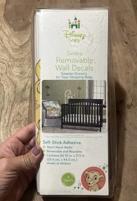 Calcomanías de pared Disney REY LEÓN Simba Nala pelar y pegar pegatinas para habitación infantil Foto 1 de 4