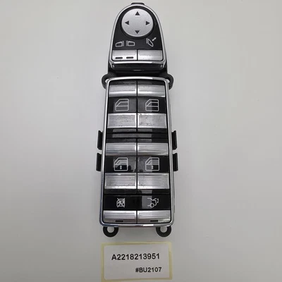 2006-2013 Mercedes S-Class W221 Power Window Master Switch Left A2218213951 - Image 1 of 4