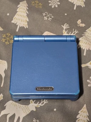 Nintendo Game Boy Advance SP GBA (Surf Blue Edition) System - AGS-001 - RARE!! - Image 1 of 4