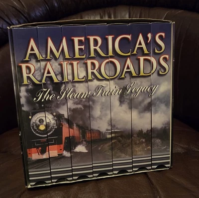 AMERICA'S RAILROADS: THE STEAM TRAIN LEGACY SET OF 7  VHS TAPES - Image 1 of 3