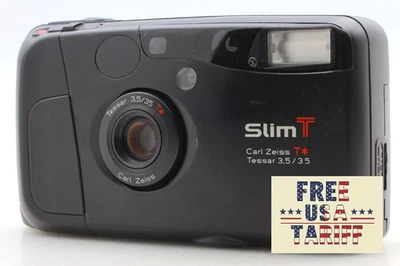 ⏯️ [EXC+5] Kyocera Slim T Black Yashica T4 Point & Shoot 35mm Film Camera JAPAN - Image 1 of 4