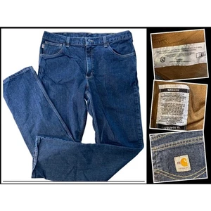 Carhartt FR Flame Resistant Jeans Workwear Herren 36x34 Traditional Fit Blau Denim - Bild 1 von 16
