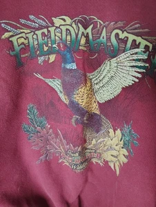 Sweat-shirt vintage années 90 FieldMaster Wildlife Nature faisan taille L made in USA - Photo 1/4
