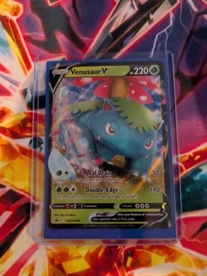 Venusaur V SWSH100 SWSH: Sword & Shield Promo Cards Holo MP pokemon card  - Image 1 of 3