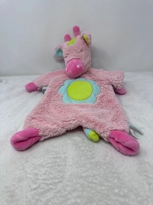 Douglas Bebé Rosa JIRAFA 18" Manta de Seguridad Chupete Peluche Suave Muñeca Juguete Foto 1 de 2