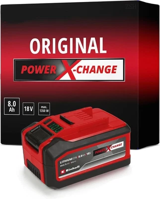 8,0Ah Ersatzakku Für Einhell Akku 18V Power X-Change Li-Ion Akku PXCHSL1810 Neu