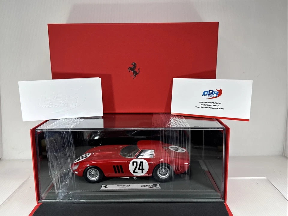 1/18 BBR Hand Built  1964 Ferrari 250 GTO LeMans Beulys Bianchi BBR18146A - Image 1 of 4
