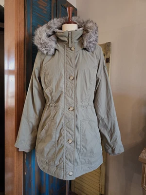 Chaqueta Parka Hollister Heritage Collection Forrada de Piel Sintética Mujer L Verde Oliva Foto 1 de 4