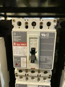 Westinghouse HMCP007C0C 600V 7A 3-Pole Circuit Breaker - Picture 1 of 2