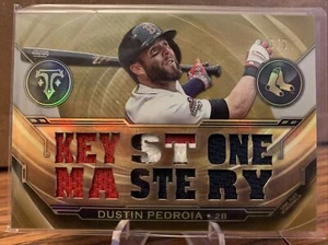 Camiseta deportiva Topps Triple Threads Dustin Pedroia 2019 usada en juegos dorada 6/9 - Imagen 1 de 1