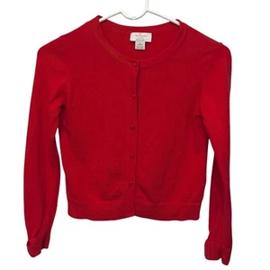 Kate Spade New York Girls' Size Medium Red Button Cardigan Sweater - Picture 1 of 8