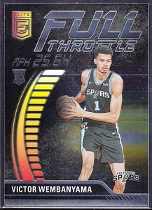 2023-24 Panini Elite Full Throttle #3 Victor Wembanyama RC Rookie - Imagen 1 de 3