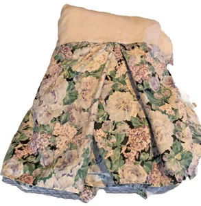 Vintage Eileen West Delphinium Blue Bed Skirt Full Martex Dust Ruffle 1992 RARE - Picture 1 of 8